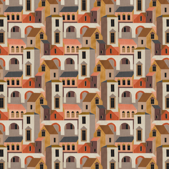 Santiago, Sunset - Fabric Only